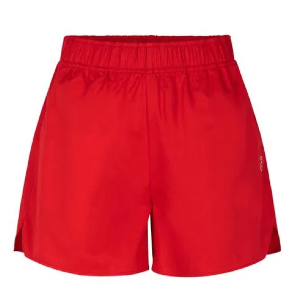 STINE GOYA Carmen Red Casual Pull On Embroidered Shorts
